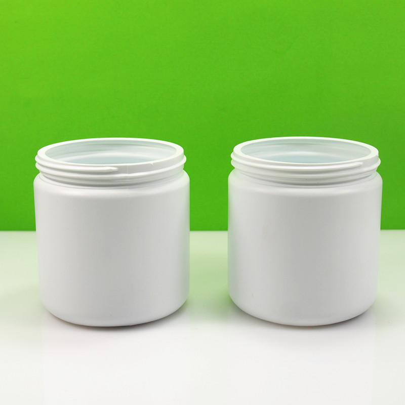 8OZ 16OZ 500ml PE HDPE plastic hair product jar