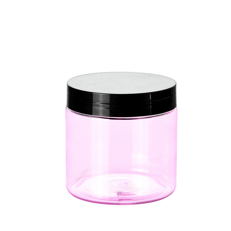 8OZ 250ml Empty clear body scrub jars with Portable Travel Bottle Pot Jars