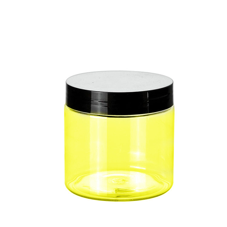 8OZ 250ml Empty clear body scrub jars with Portable Travel Bottle Pot Jars