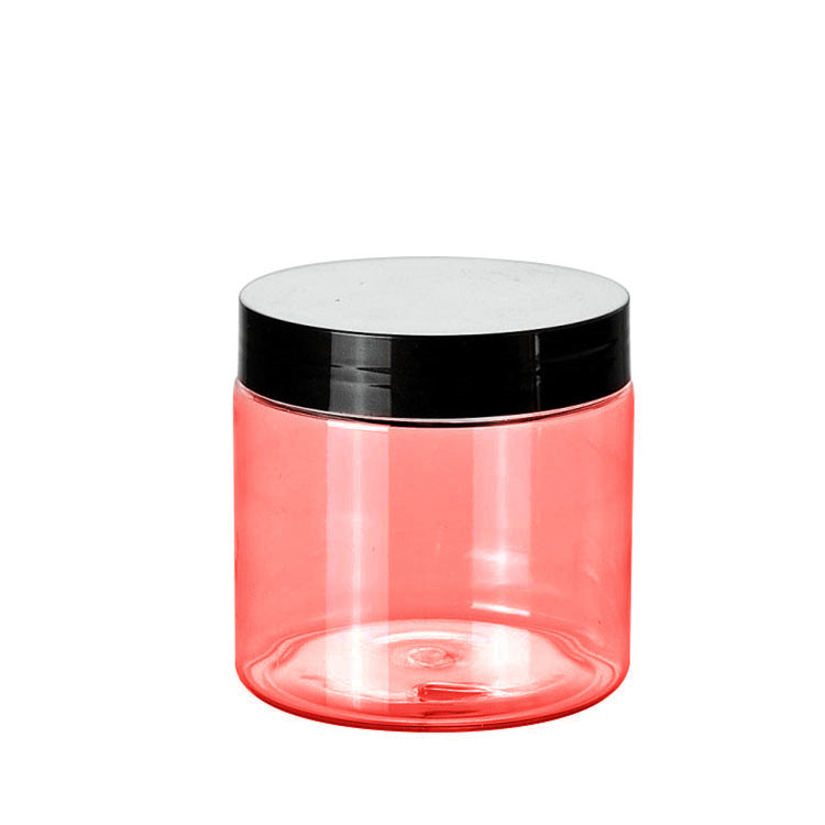 8OZ 250ml Empty clear body scrub jars with Portable Travel Bottle Pot Jars