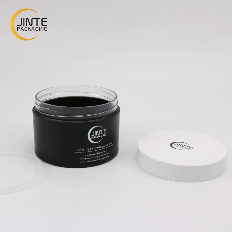 8OZ/250ml Plastic Jar, Skin Care Use Cosmetic Cream and Lotion Plastic Jar Matte Black