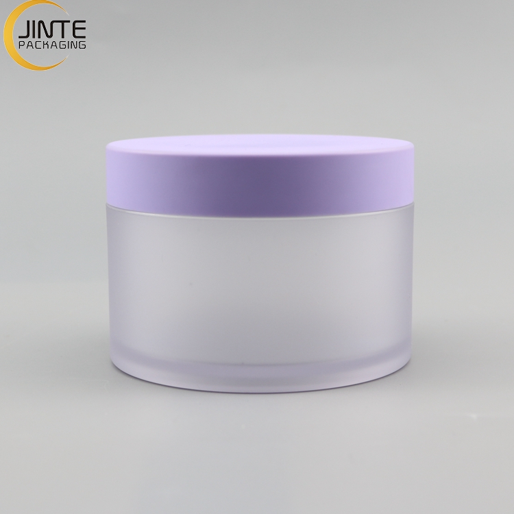 8OZ Matte Purple Cream PETG Cosmetic Jar 250ml Plastic Hair Mask Empty Containers