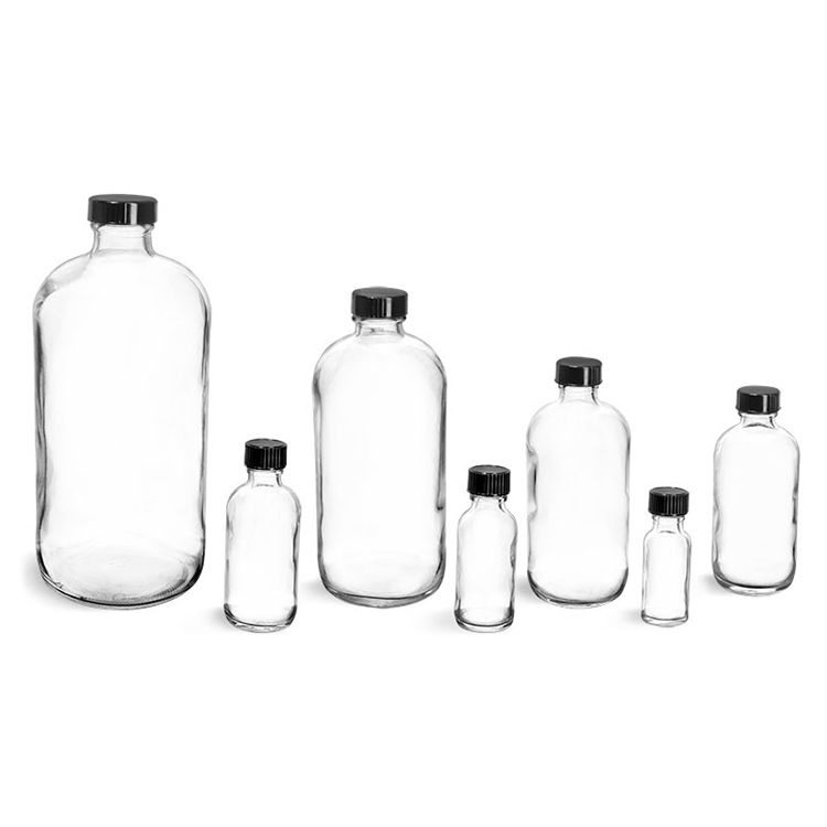 8Oz Empty Amber Boston Glass Bottle 250ml Packaging Essential Oil Bottle With Trigger Spray