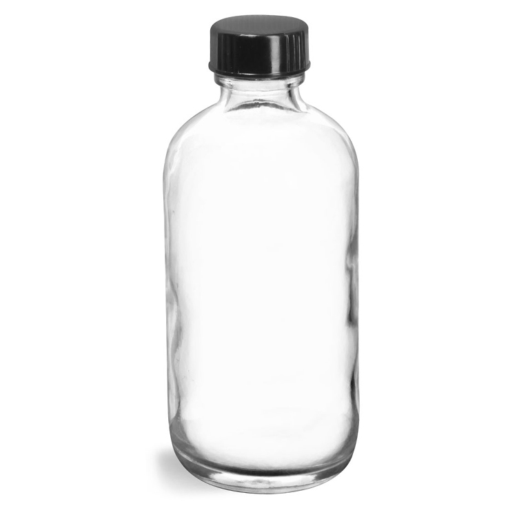 8Oz Empty Amber Boston Glass Bottle 250ml Packaging Essential Oil Bottle With Trigger Spray