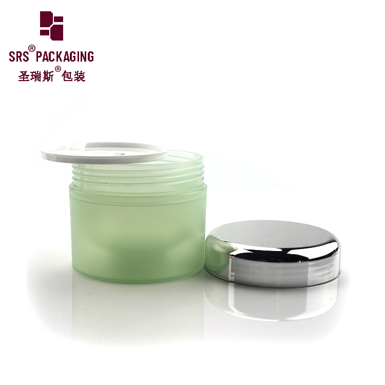 8g 15g 30g 50g 100g 150g 200g 250g cosmetic packaging clear green pp plastic cream jar with sliver lid