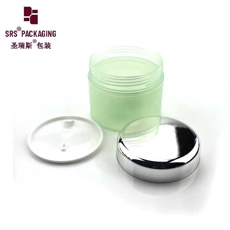 8g 15g 30g 50g 100g 150g 200g 250g cosmetic packaging clear green pp plastic cream jar with sliver lid