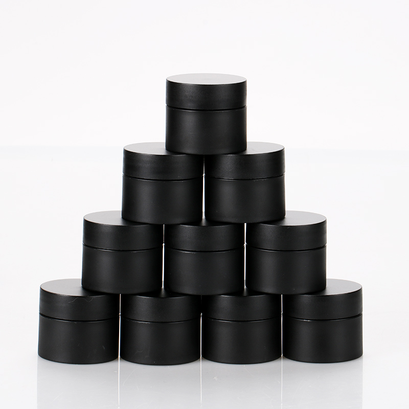 8g black custom made color gel round container nail gel polish pp plastic jar