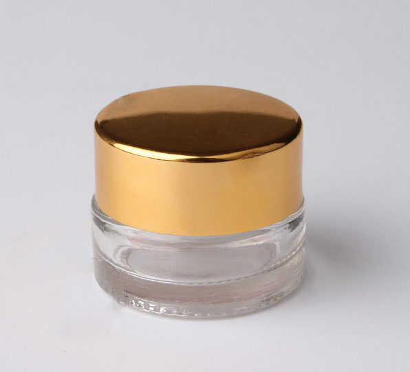 8g glass jar wholesale glass jar amber/clear glass cosmetic packaging jars