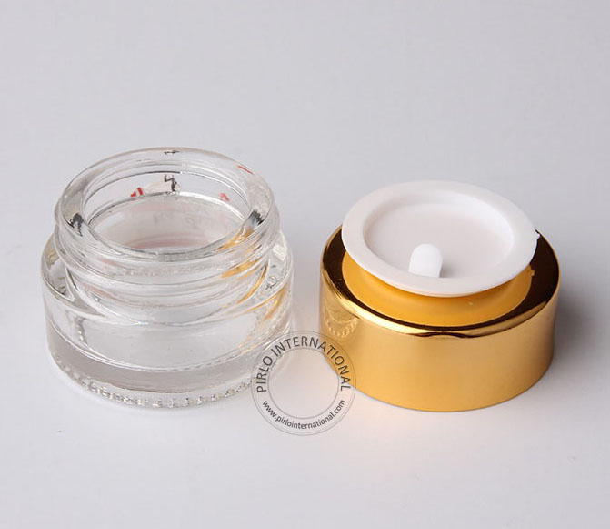 8g glass jar wholesale glass jar amber/clear glass cosmetic packaging jars