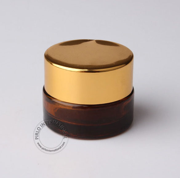 8g glass jar wholesale glass jar amber/clear glass cosmetic packaging jars