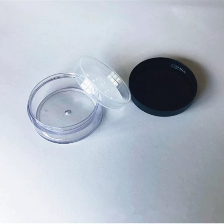 8g round bottom Loose powder jar,blusher cosmetic packaging case,plastic eye shadow container