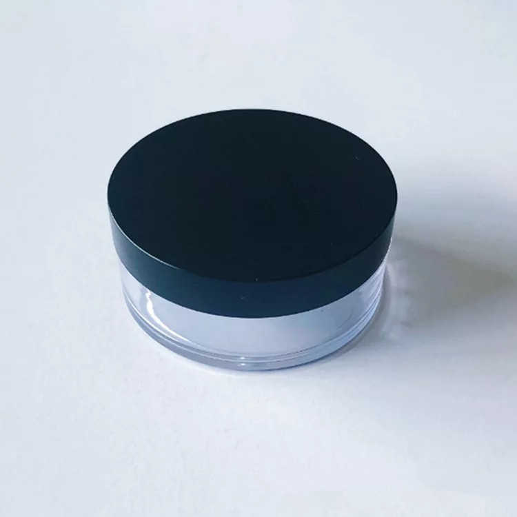8g round bottom Loose powder jar,blusher cosmetic packaging case,plastic eye shadow container