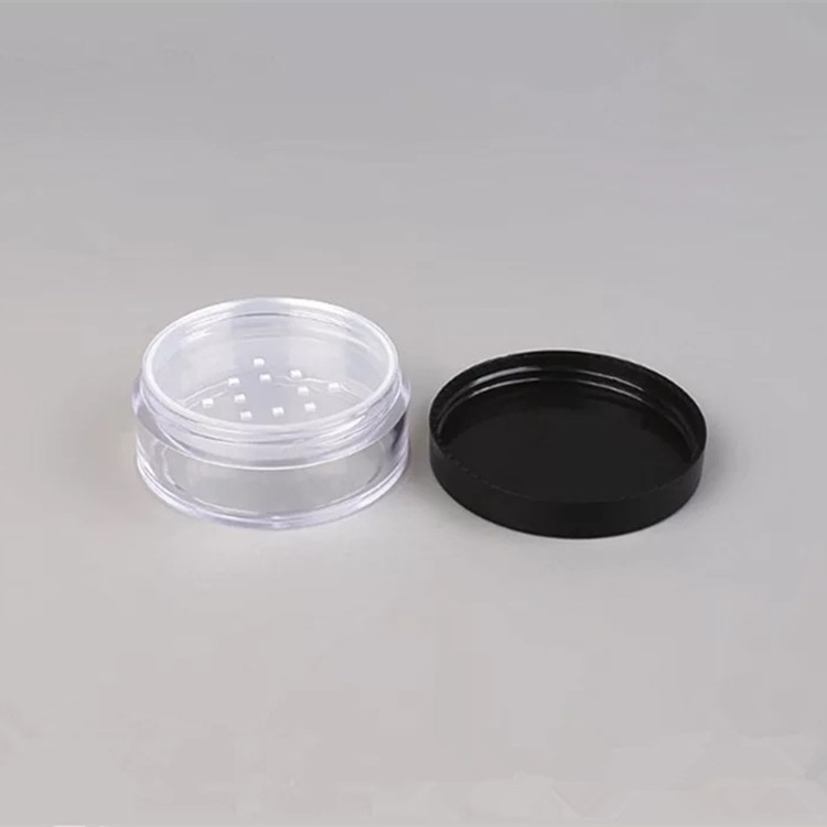 8g round bottom Loose powder jar,blusher cosmetic packaging case,plastic eye shadow container