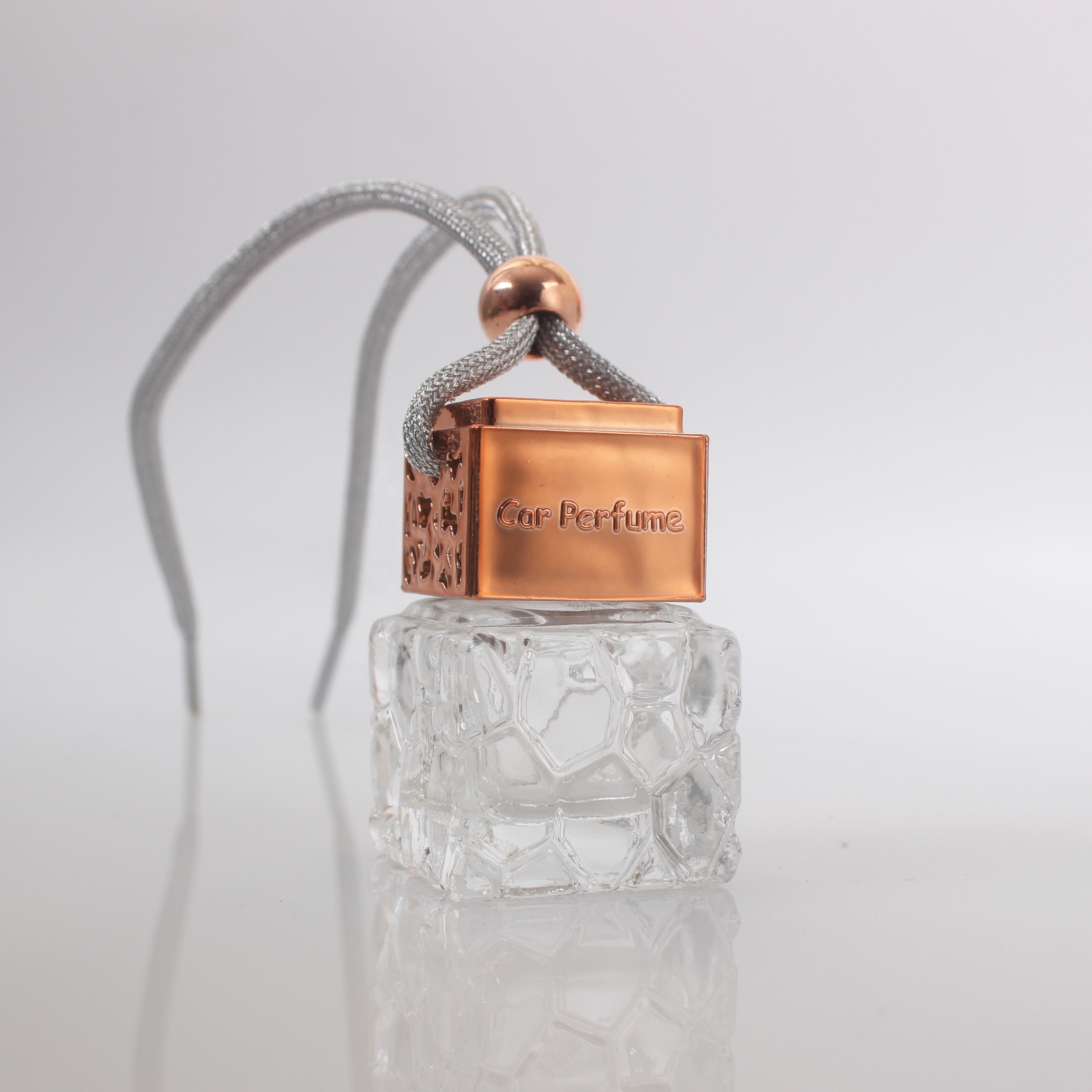 8ml 10ml 12ml Honeycomb clear bottle home wardrobe car fragrance bottle hang diffusers perfume glass bottle car air freshener