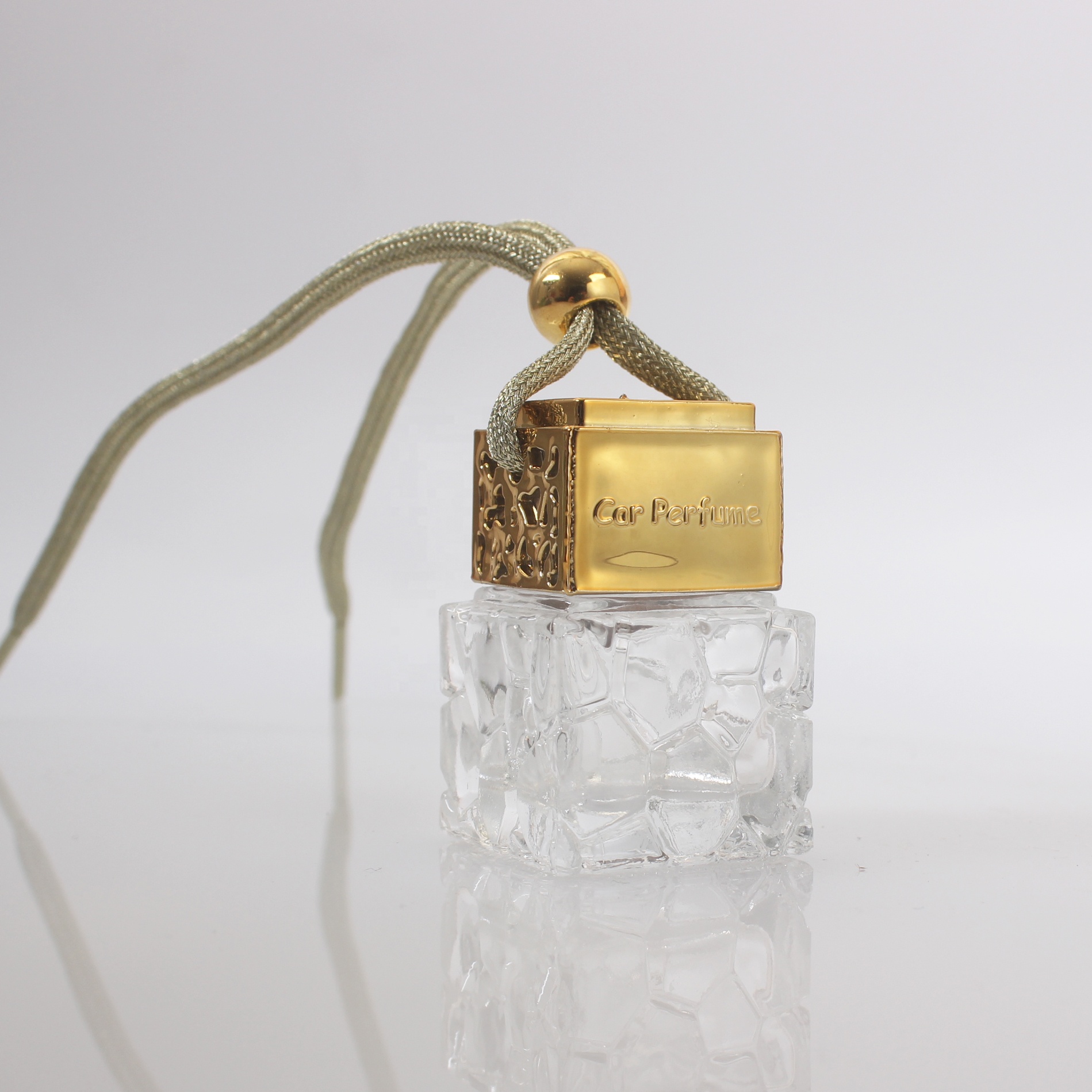 8ml 10ml 12ml Honeycomb clear bottle home wardrobe car fragrance bottle hang diffusers perfume glass bottle car air freshener