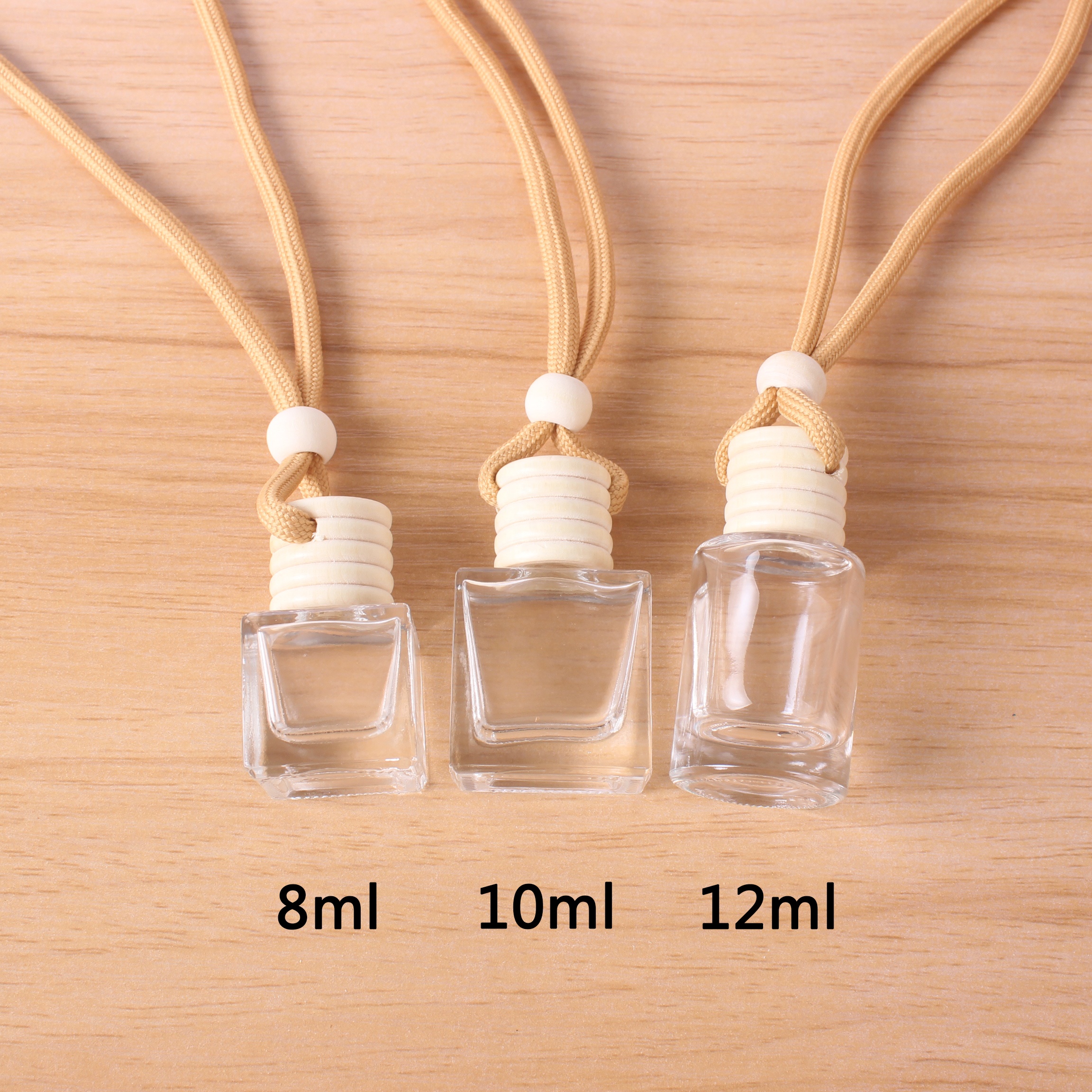 8ml 10ml 12ml frosted empty bottle auto perfume empty car diffuser hanging round matte bottle