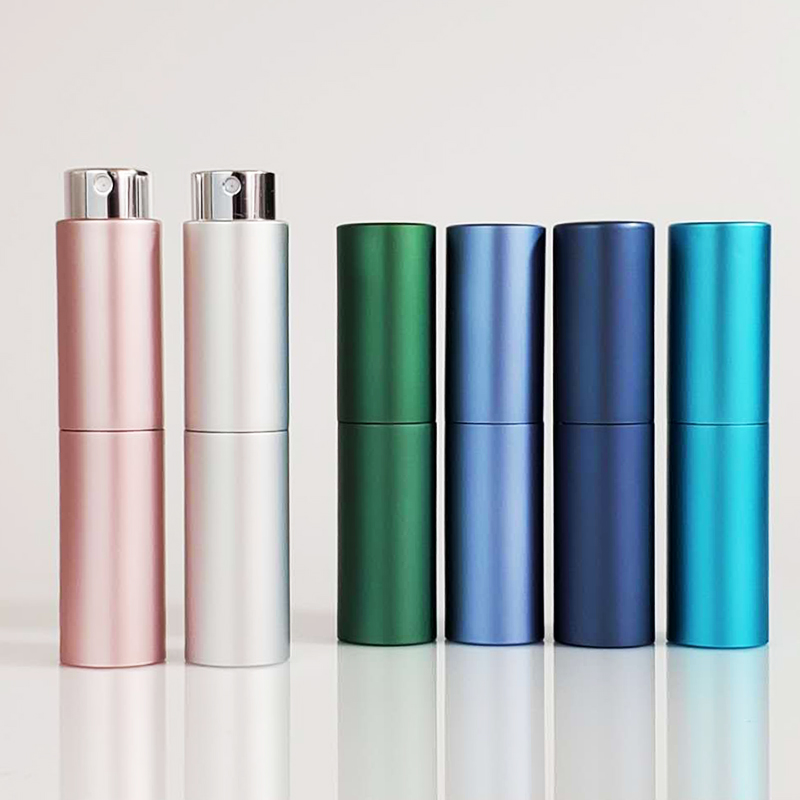 8ml 10ml 15ml 20ml Aluminum Twist Fine Mist Travel Refillable Perfume Atomizer Pump Spray Bottle