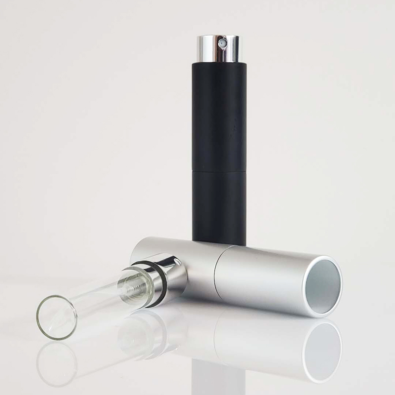 8ml 10ml 15ml 20ml Empty Black Pearl Color Golden Orange Mailer Box Custom Perfume Bottle With Atomizer