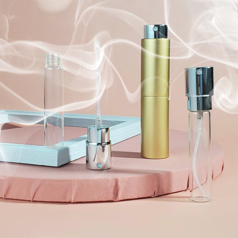 8ml 10ml 15ml 20ml Empty Round Aluminum Fine Mist Refillable Mouth Wash Fresher Spray Bottle For Bad Breath