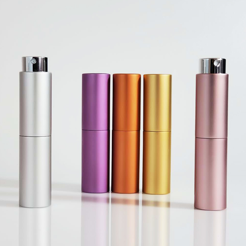 8ml 10ml 15ml 20ml Portable Mini Empty Mist Test Screw Small Aluminum Cosmetic Atomizer Perfume Spray Bottle