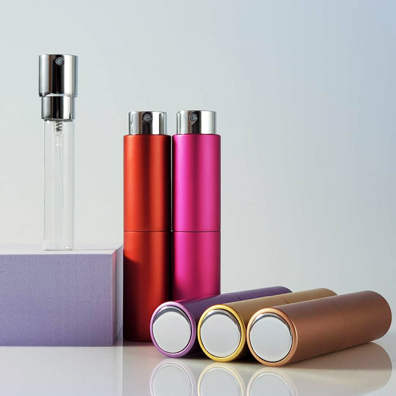 8ml 10ml 15ml 20ml Portable Refillable Travel Size Bottle Fragrance Atomizers Rotating Perfume Container