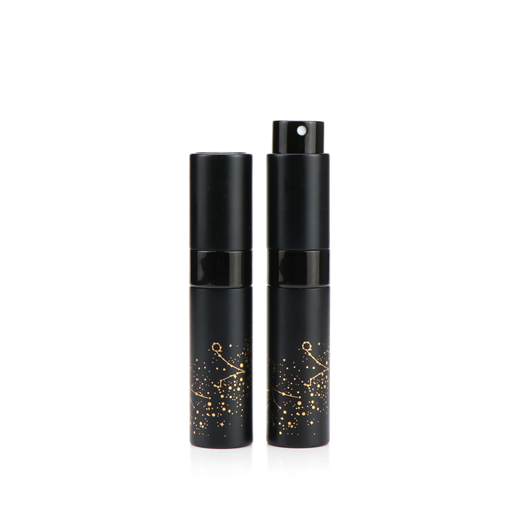 8ml 10ml 15ml 20ml round twist up aluminum perfume spray atomizer