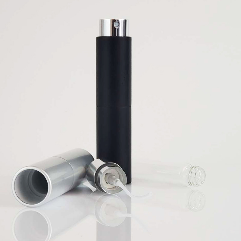 8ml 10ml 20ml Empty Gold Twist Up Aluminum Travel Perfume Atomizer Spray Bottle With Pump For Fragrance