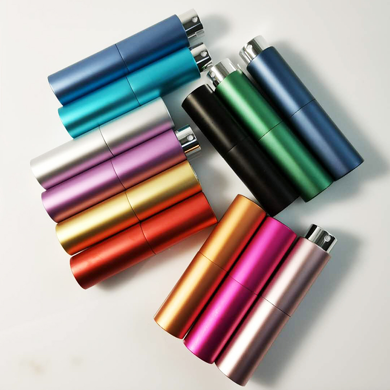 8ml 10ml 20ml Empty Personalized Lovely Twist Aluminum Travel Luxury 15ml Alcohol Atomizer Perfume Bottle