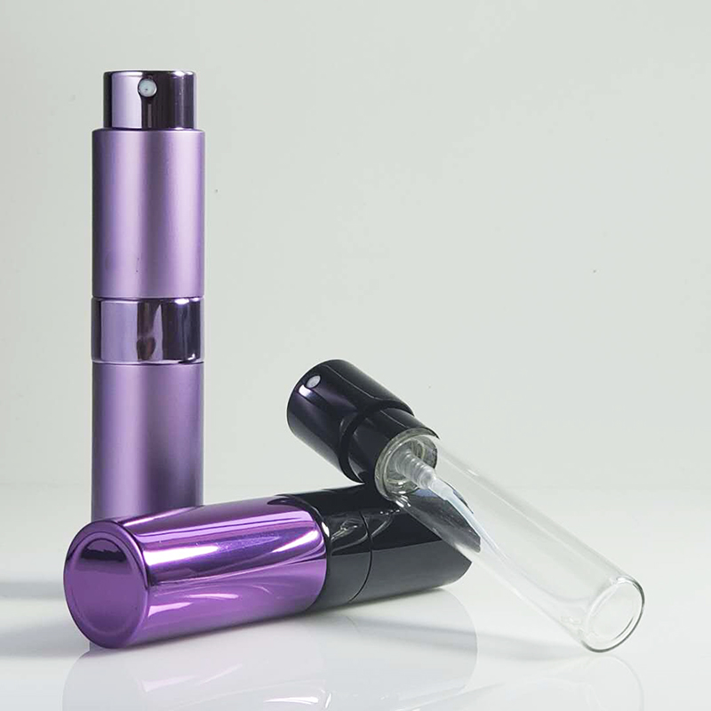 8ml 10ml Empty Easy Fill Portable Travel Sized Colorful Mist Sprayer Aluminum Perfume Bottle Atomizer