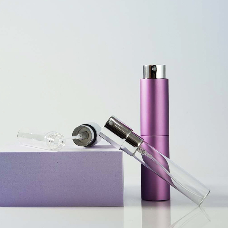 8ml 10ml Pink Twist Up Body Mist Disinfection Empty Mini Portable Refillable Perfume Bottle Atomizer 20ml With Pump Sprayer
