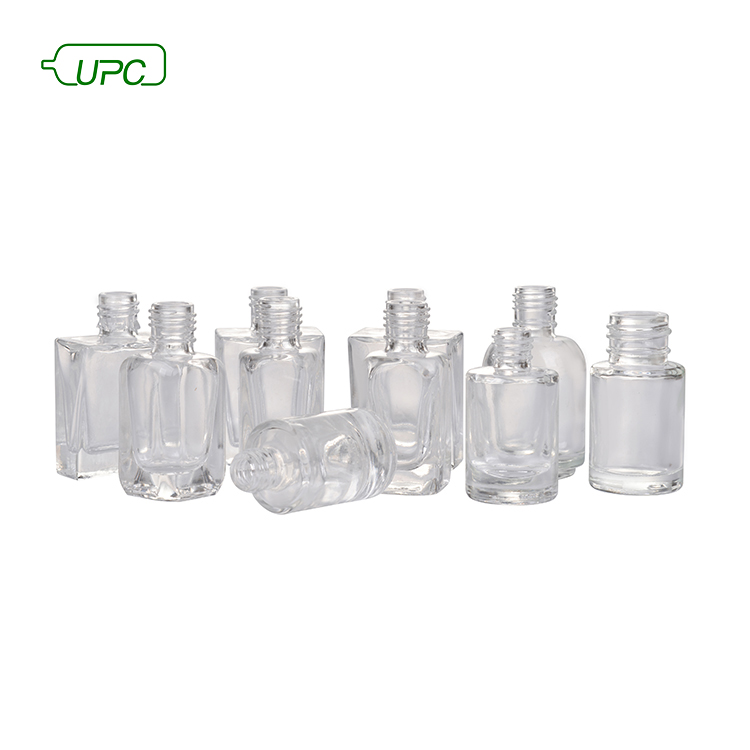 8ml 10ml cosmetic empty nail polish bottle with brush