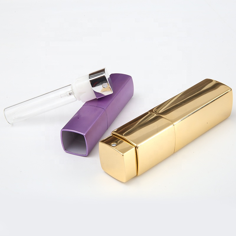 8ml 15ml 20ml Refillable Twist Up Aluminium 10ml Square Vintage Perfume Atomizer