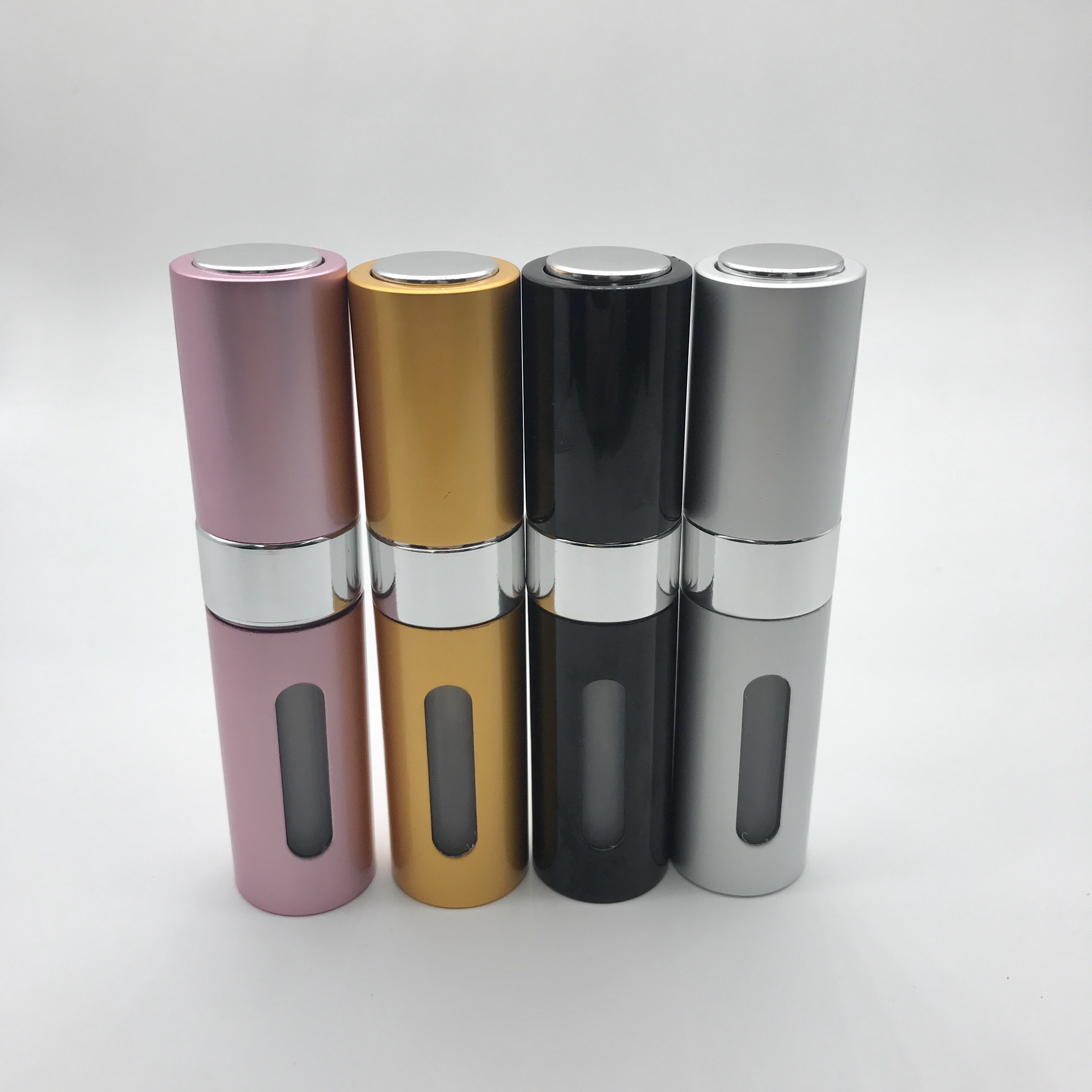 8ml 15ml Perfume Atomizer Twist Up Aluminium Atomizer Fine Mist Spray Bottle