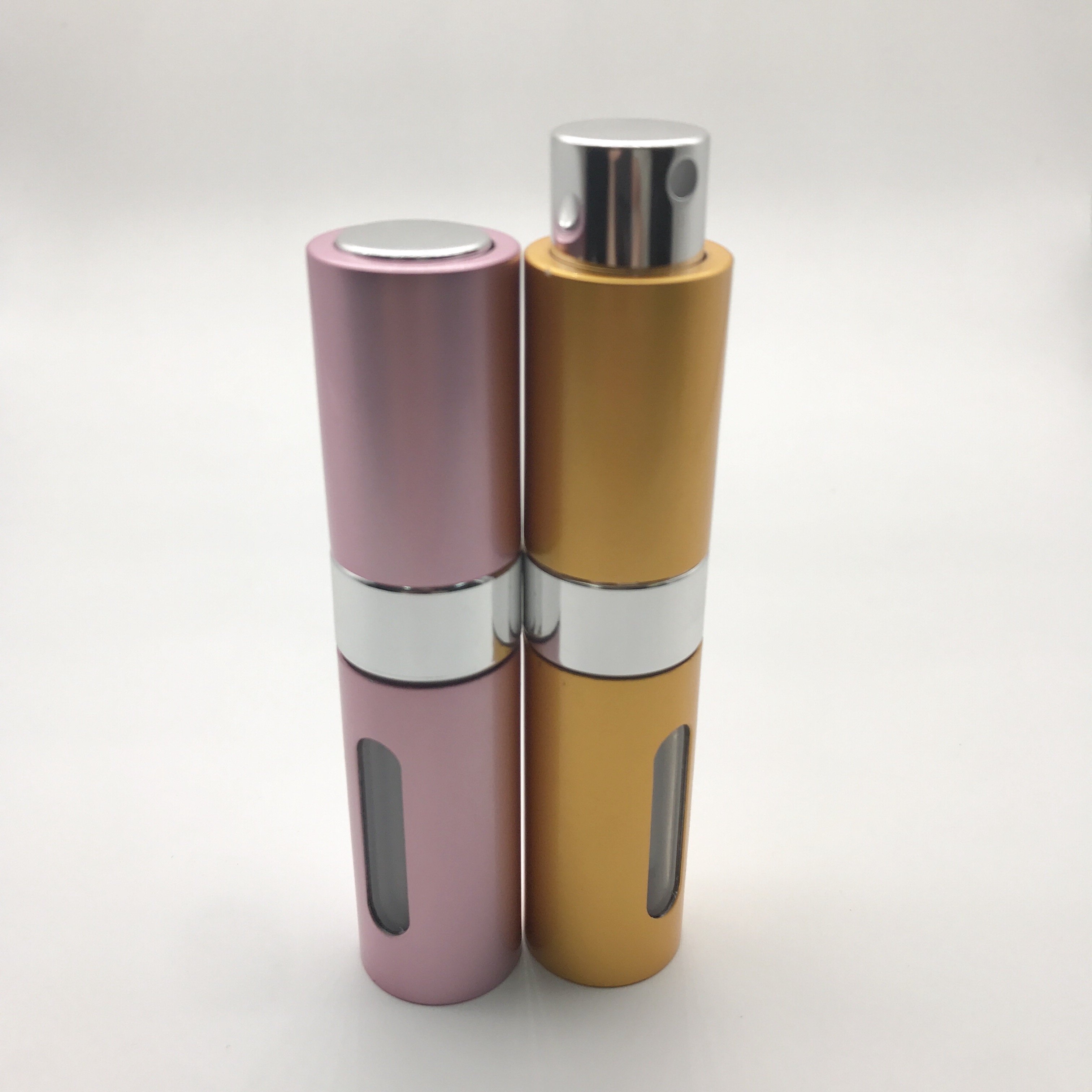 8ml 15ml Perfume Atomizer Twist Up Aluminium Atomizer Fine Mist Spray Bottle