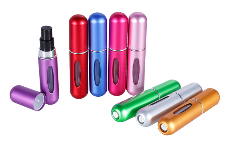 8ml 5ml Portable Mini Refillable Perfume Bottle With Spray Scent Pump Empty Cosmetic Containers Spray Atomizer Bottle For Travel