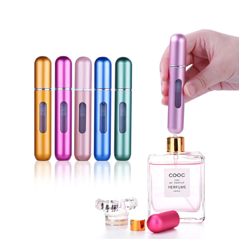 8ml 5ml Portable Mini Refillable Perfume Bottle With Spray Scent Pump Empty Cosmetic Containers Spray Atomizer Bottle For Travel