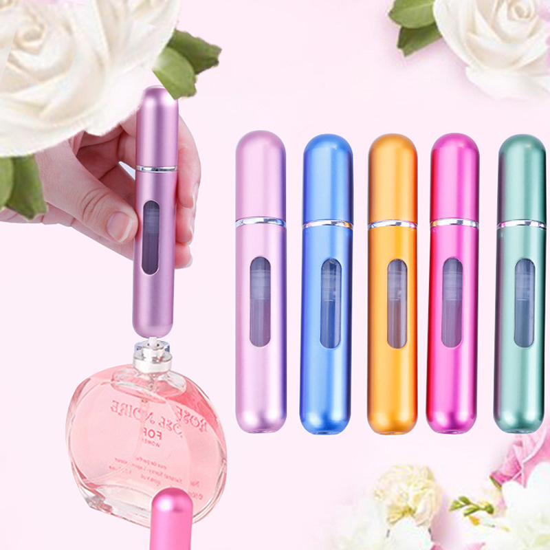 8ml 5ml Portable Mini Refillable Perfume Bottle With Spray Scent Pump Empty Cosmetic Containers Spray Atomizer Bottle For Travel