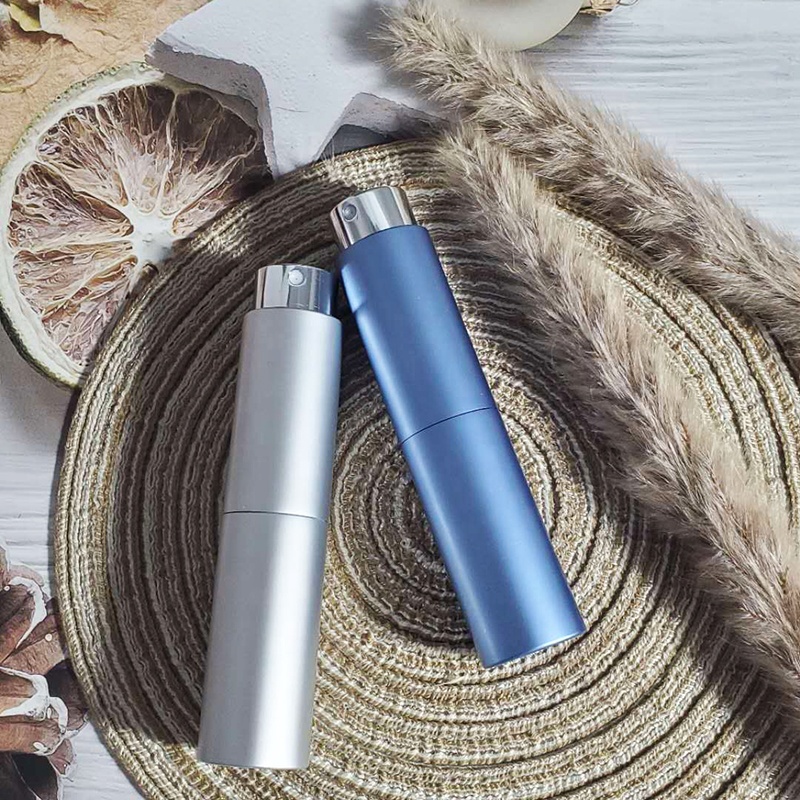8ml China Rose Gold Disinfection Twist Body Spray Mist Metal Perfume Bottle 10 ml Atomizer Case
