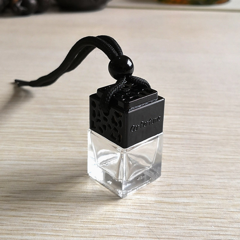 8ml Clear Empty Car Hanging Difusser Perfume Glass Bottle with Metal Cap Auto Fragrance Diffuser Glass Bottles