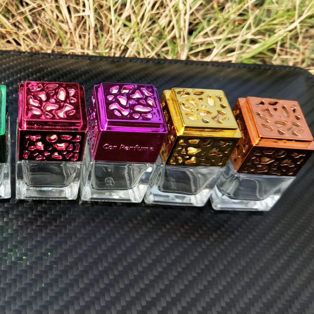 8ml Colorful Luxury  Square Shape Hanging Car  Diffuser Bottles