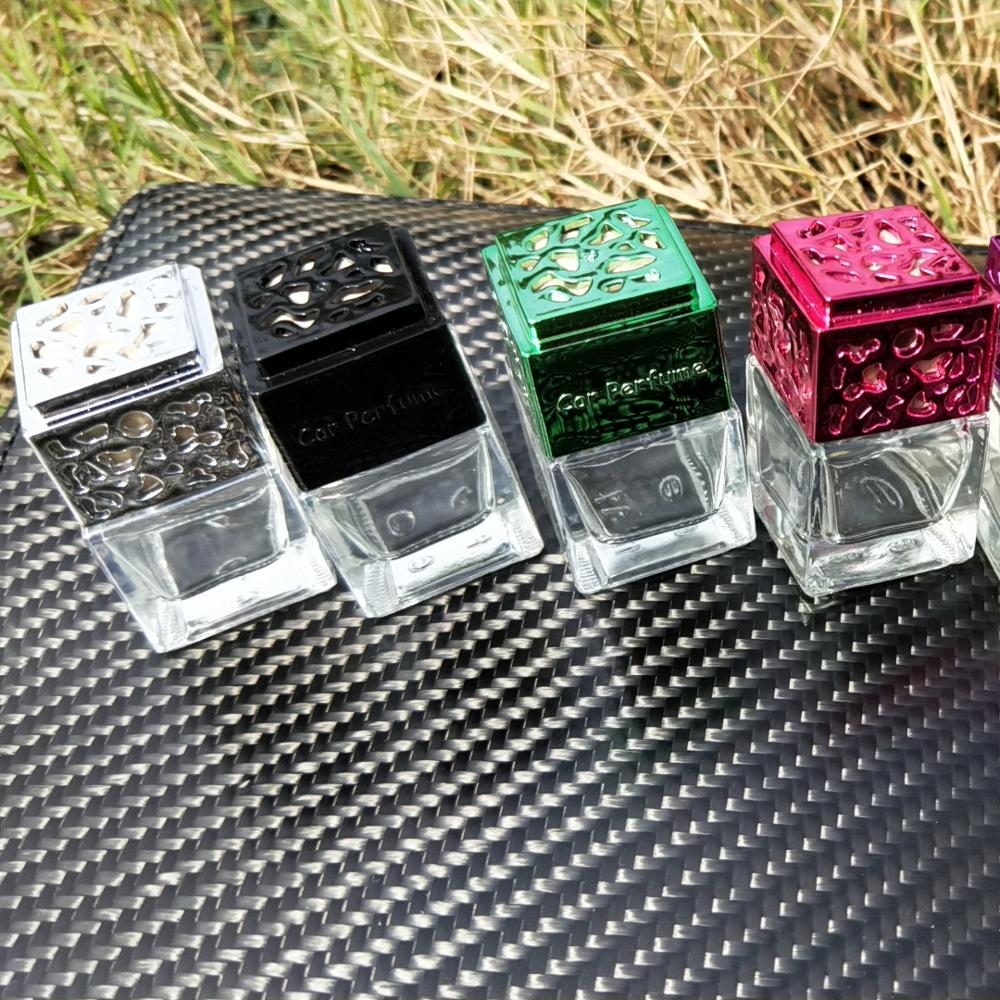 8ml Colorful Luxury Square Shape Hanging Car Diffuser Bottles
