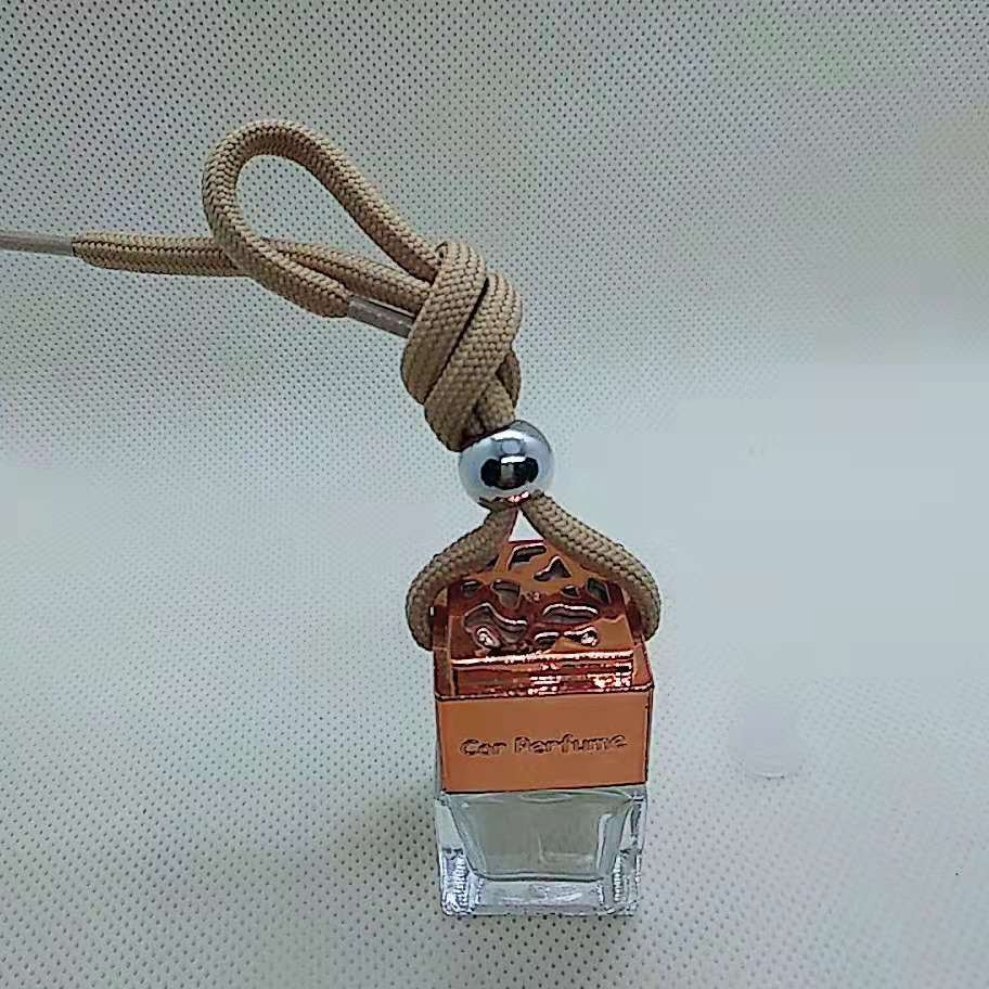 8ml Colorful Luxury Square Shape Hanging Car Diffuser Bottles
