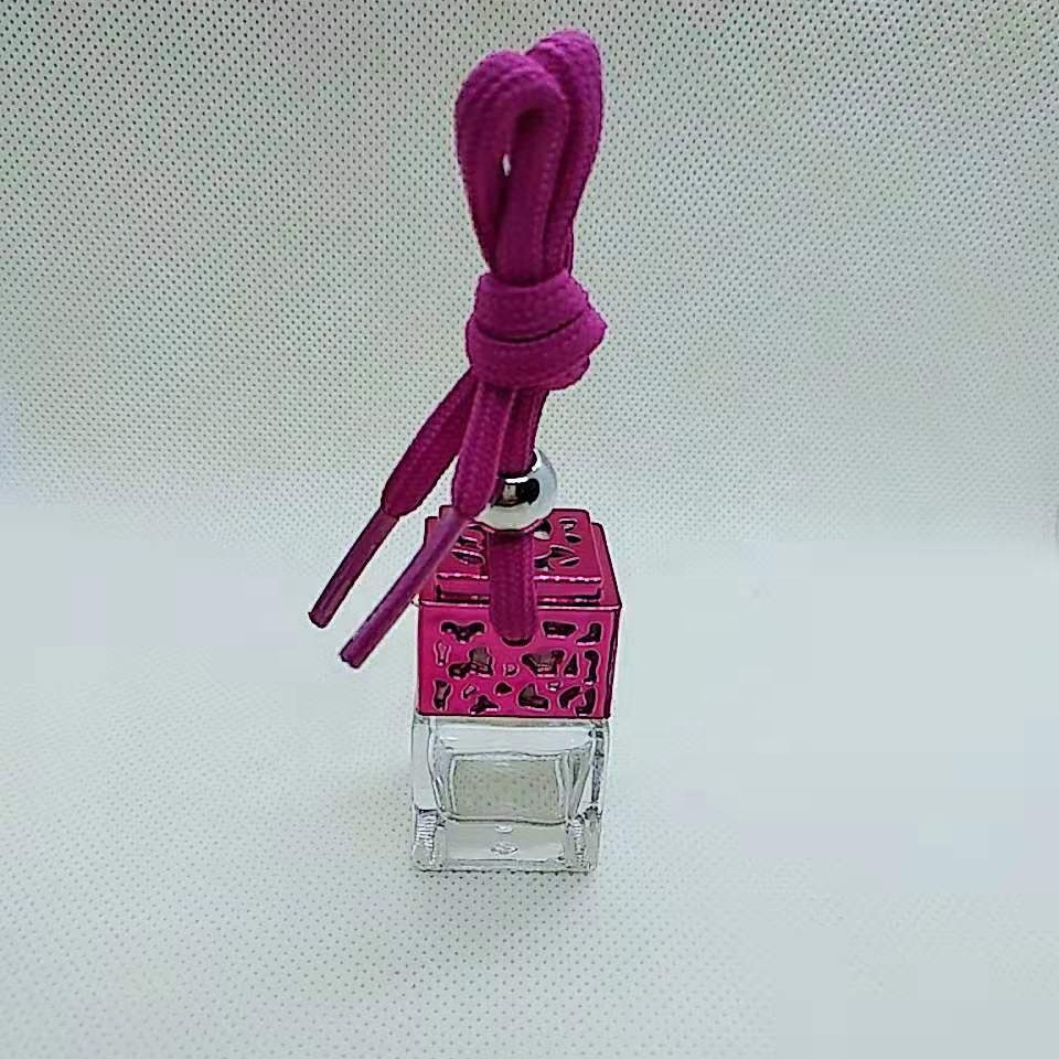 8ml Colorful Luxury Square Shape Hanging Car Diffuser Bottles
