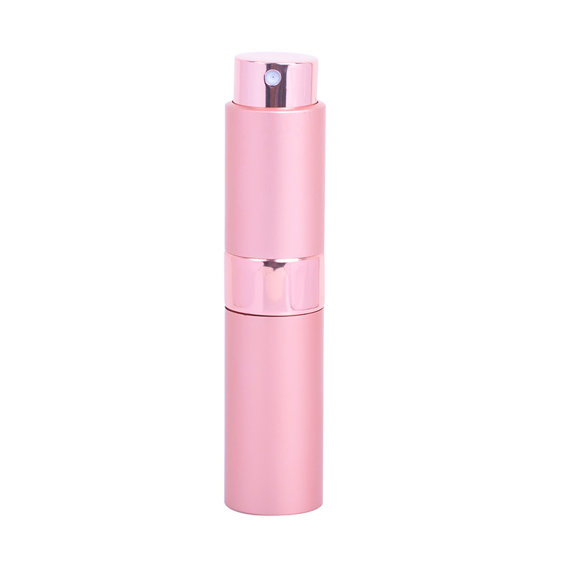 8ml Custom Cosmetic Twist Rotation Parfum Atomizer Refillable Aluminium Spray Perfume Bottles Wholesale