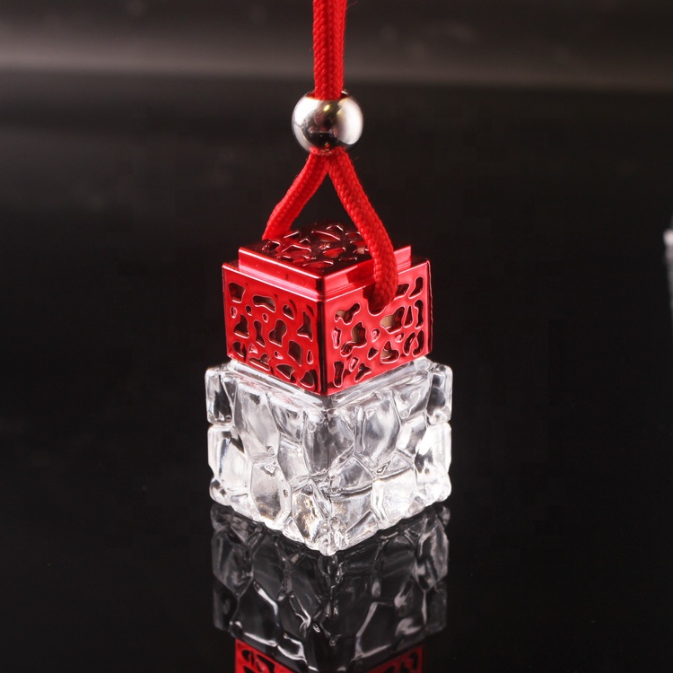 8ml Exquisite car air freshener honeycomb shaped small hanging bottle car empty scented bottle perfume new pendant