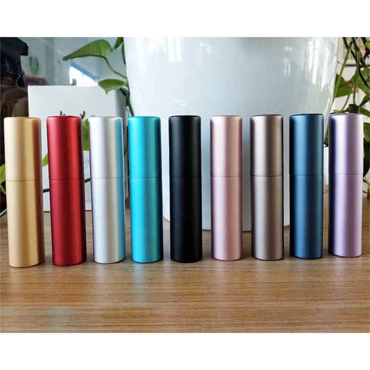 8ml Glass Liner Bottle Round Aluminum Travel Metal Small Perfume Spray Bottle