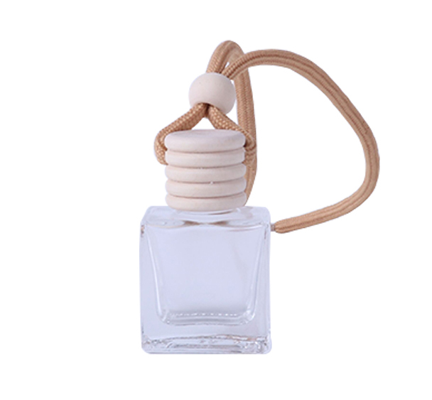 8ml Good quality Square Shape Car Perfume Bottle Car Air Fresher Reed Diffuser Bottle Car Vent Clip Scented Oil