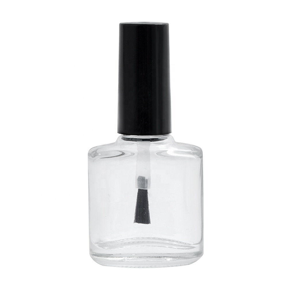 8ml Popular Empty Square Clear Glass Nail Polish Bottle