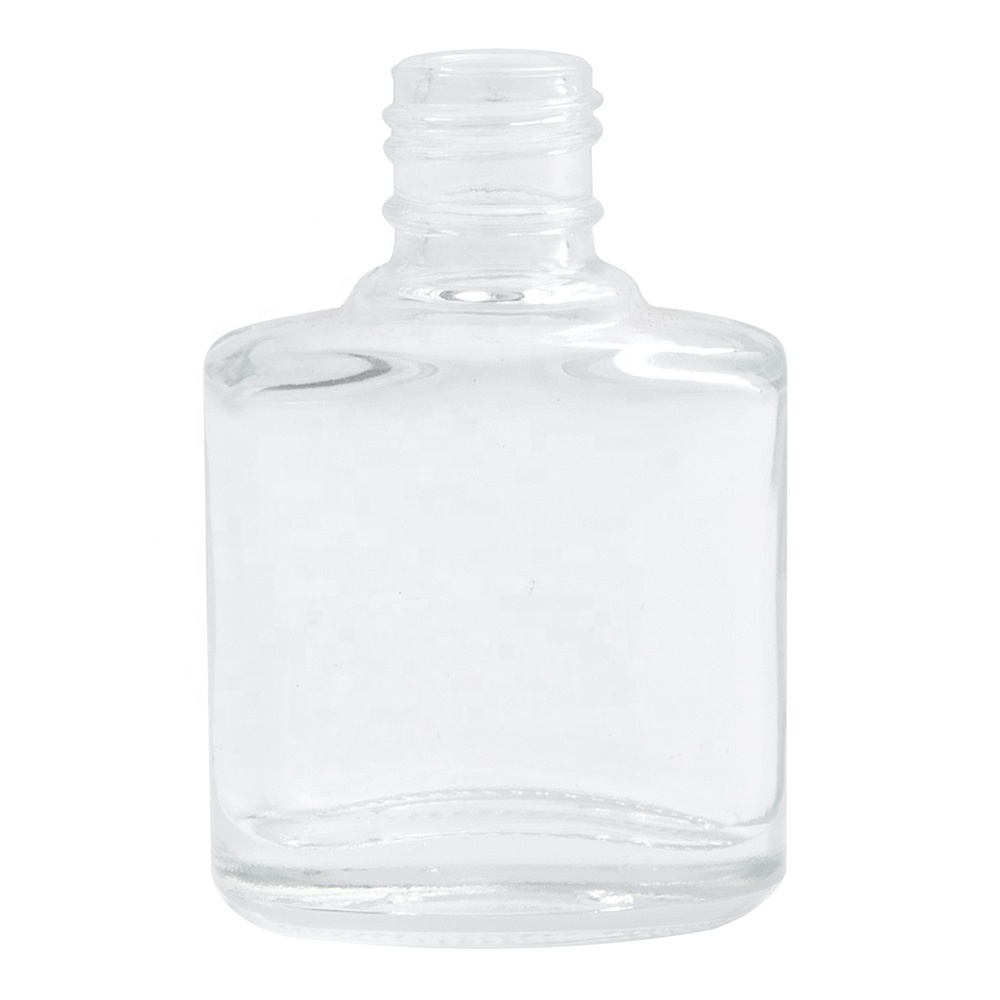 8ml Popular Empty Square Clear Glass Nail Polish Bottle