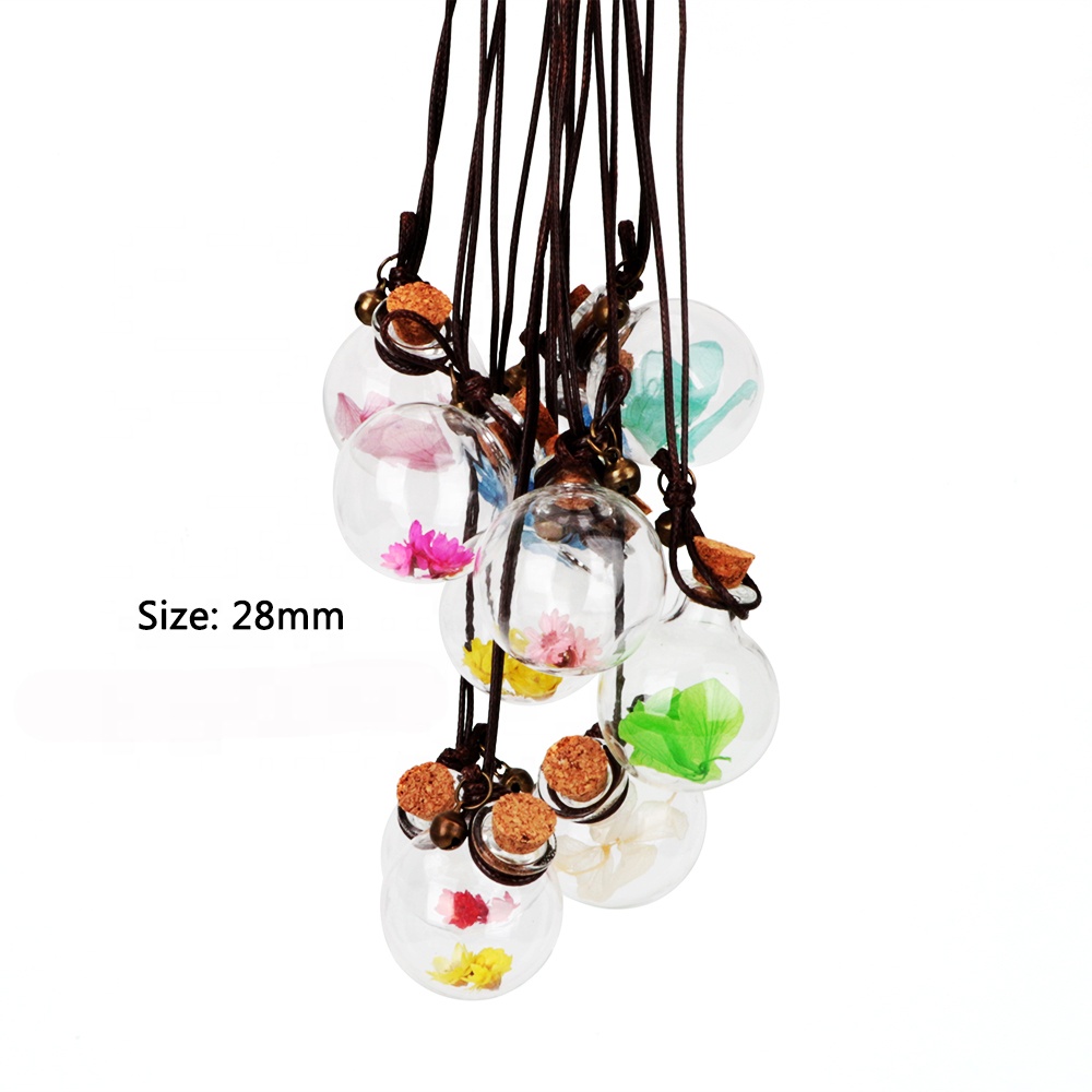 8ml Round Car Perfume Bottle Small Fresh Float Bottle Cork Car Ornaments Empty Original Parfum Pendant With Little Bell